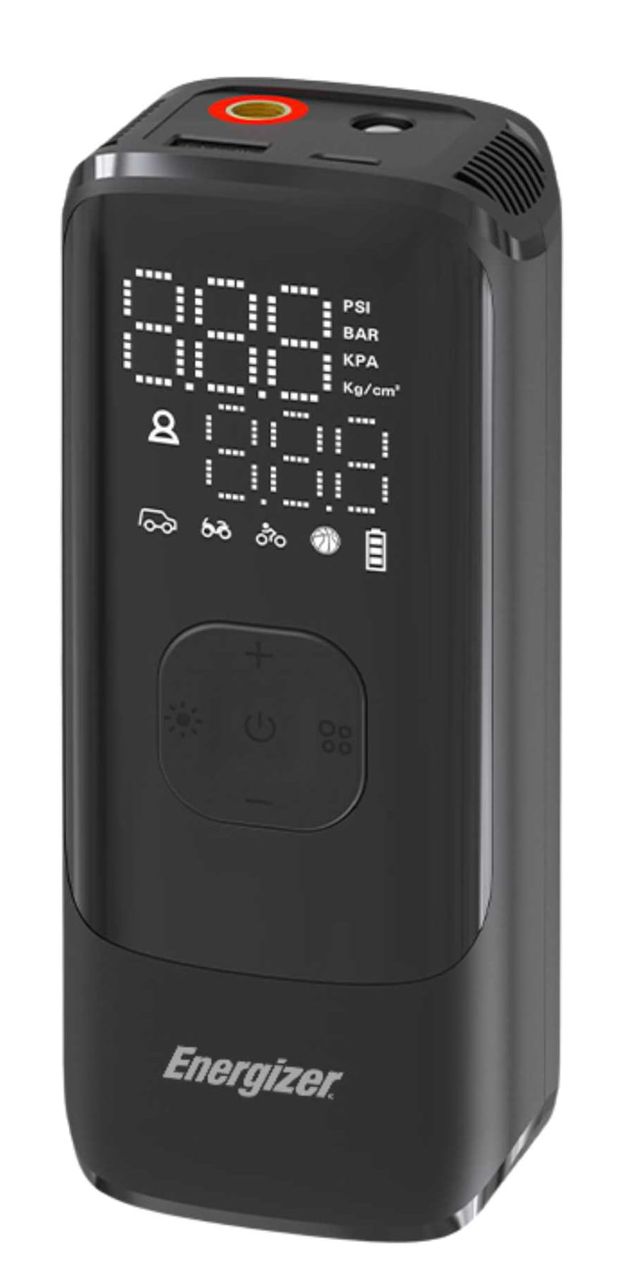 Автокомпресор Energizer PAC4000 150 PSI, Power Bank 2000mAh Black